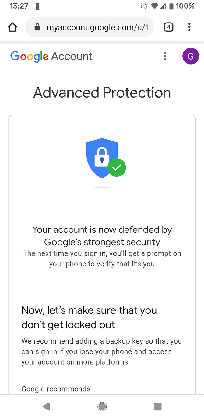 Protect Your Google Account Using the Advanced Protection Program