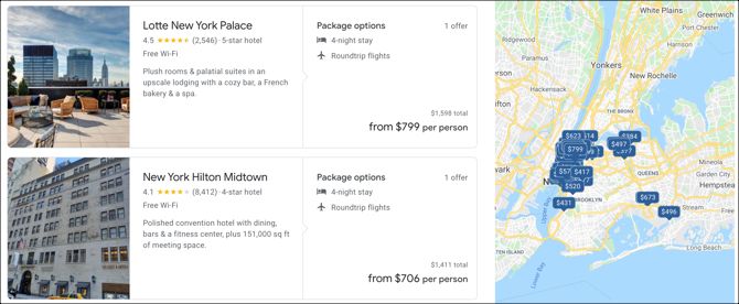 Google Flights Packages Hotels