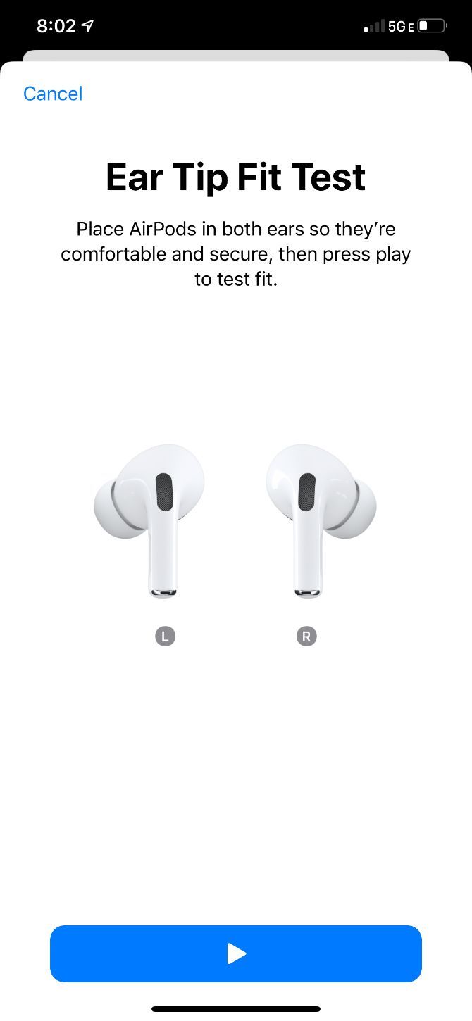 airpods pro ear tip fit test 2