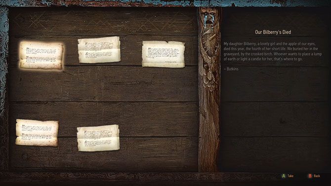 witcher 3's notice board offering quests