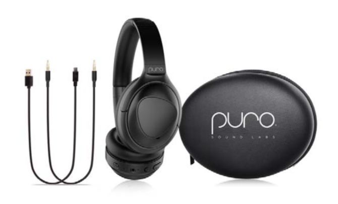 Puro Sound Labs PuroPro Bluetooth headphones for adults with ANC.