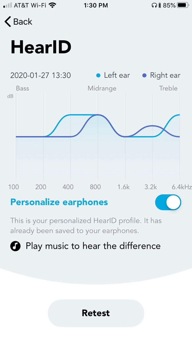 Soundcore App HearID Profile