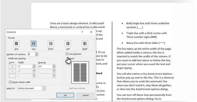 insert vertical bar in microsoft word for mac