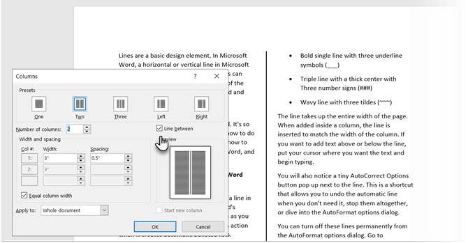 How To Insert A Horizontal Or Vertical Line In Microsoft Word