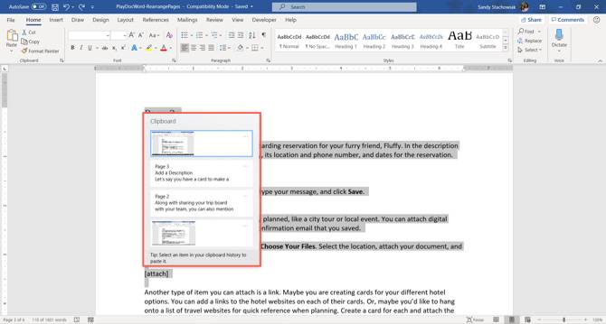 How To Move Reorder And Rearrange Pages In Microsoft Word