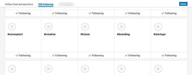 LinkedIn Hashtags