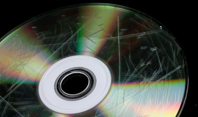 Scratched disc