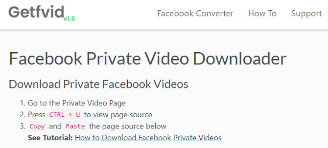 download private video from facebook online