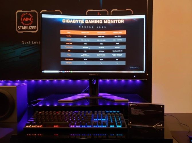 Gigabyte Monitors CES 2020 Curved G27QC