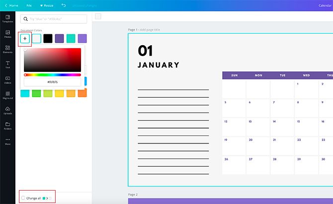 How to Make Your Own Calendar Using Canva