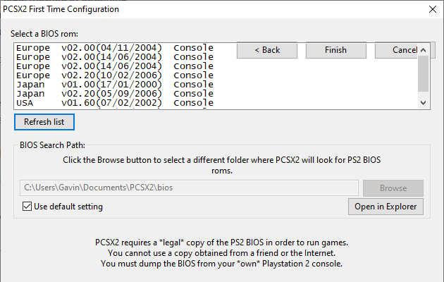 ps2 bios files for pcsx2