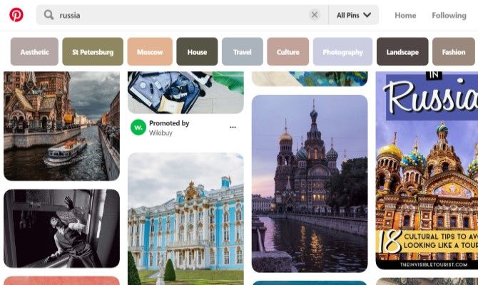 Pinterest Russian Social Media