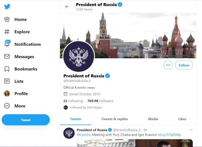 Twitter Russian Social Media