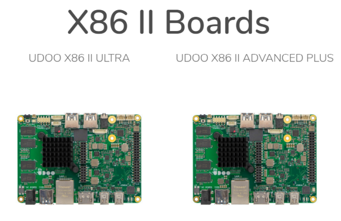 udoo x86 II boards