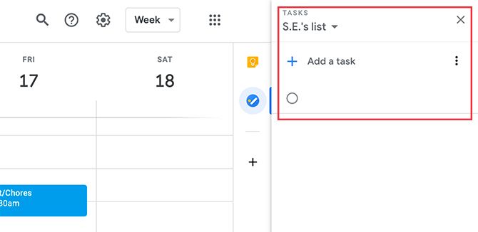 Add Tasks to Google Calendar