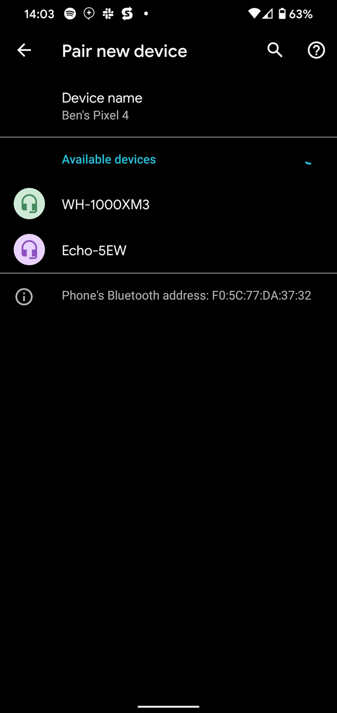 Android Pair Bluetooth Device