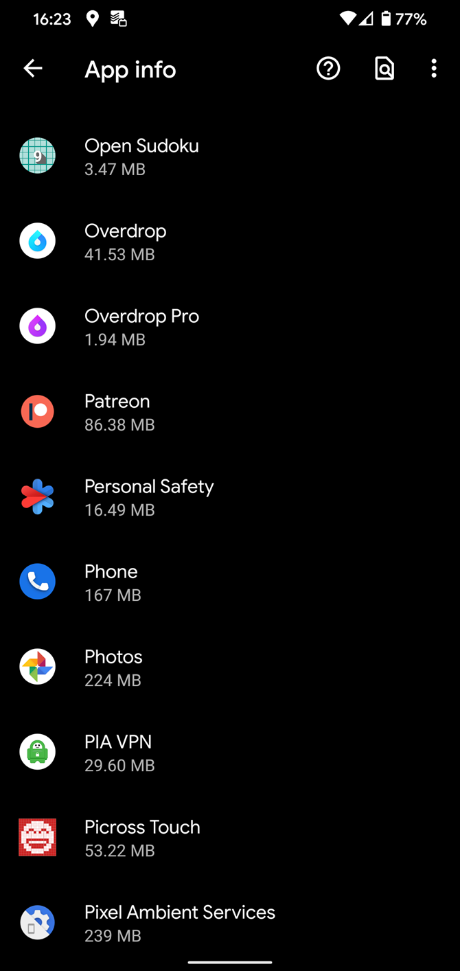 Android All Apps List