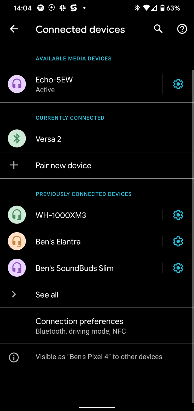 Android Bluetooth Echo Connected