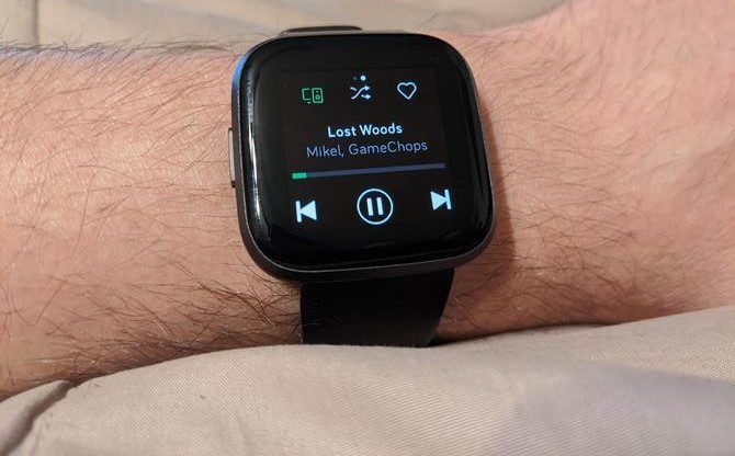 Spotify Now Playing Fitbit Versa