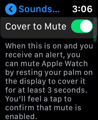 Apple Watch Cover To Mute