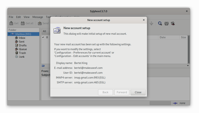 Sylpheed Linux email client