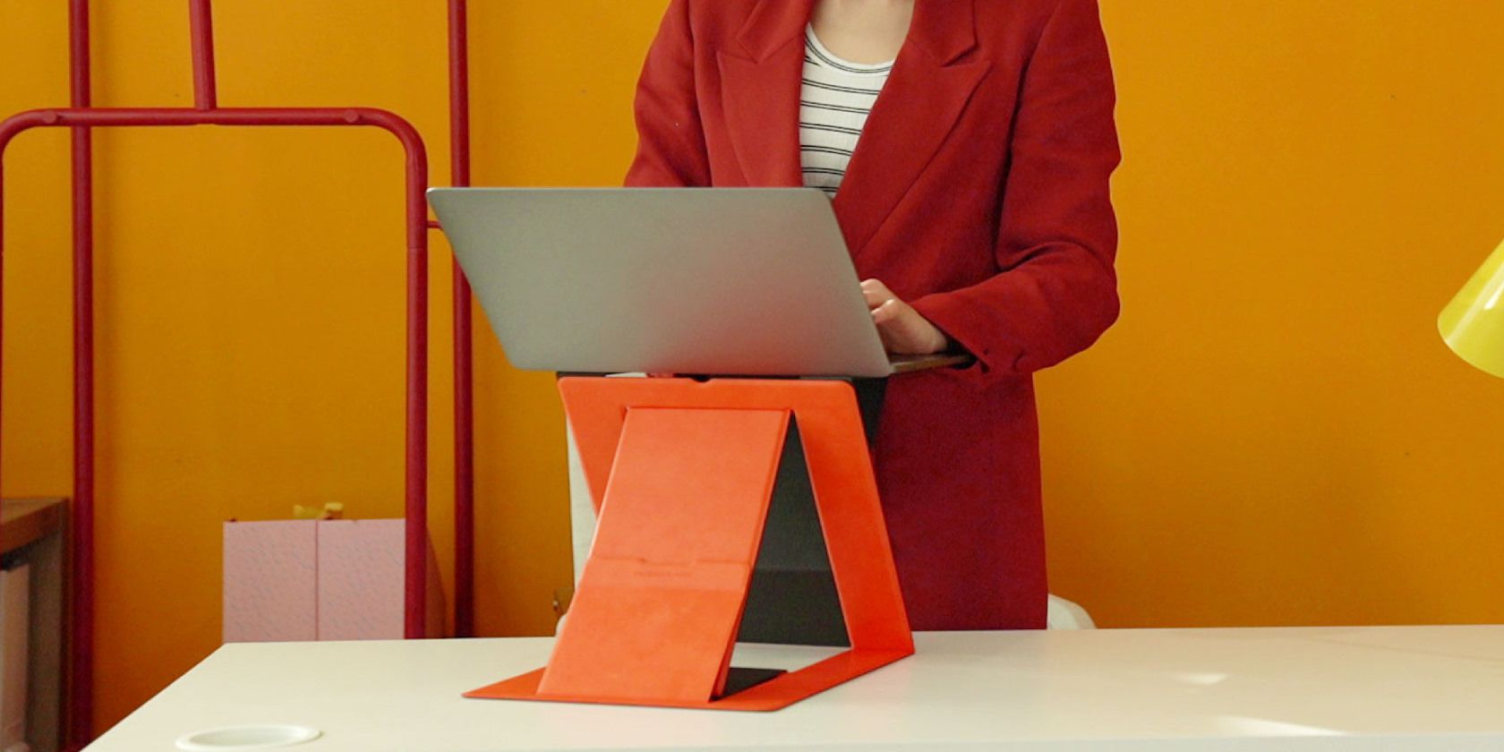 MOFT Z, the world's thinnest, foldable sit-stand laptop desk