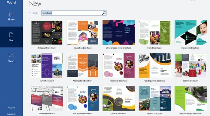 Search Brochure Templates Word