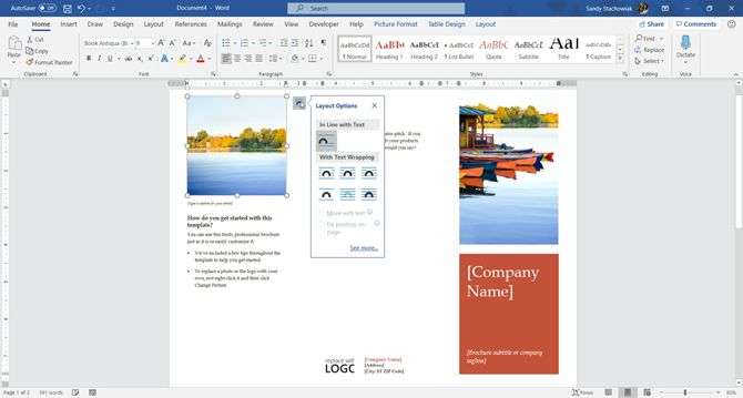 Word Brochure Template Layout Options