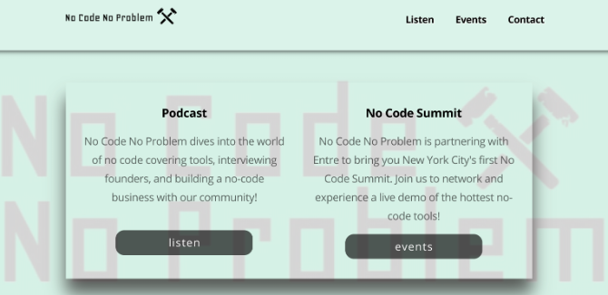 No Code No Problem is the leading podcast about no code builders