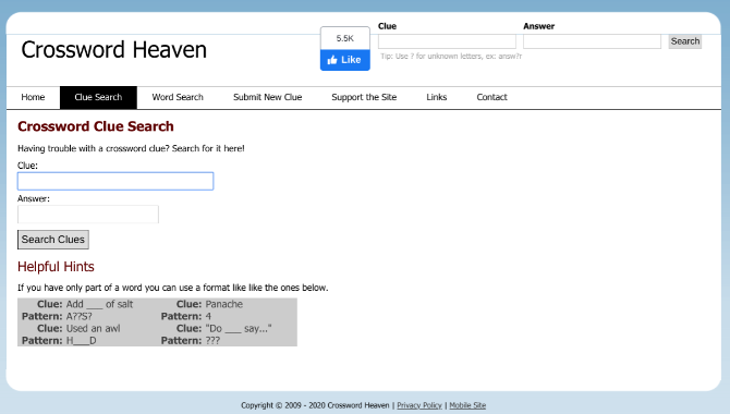 Crossword Heaven is one of the best free online crossword solver apps