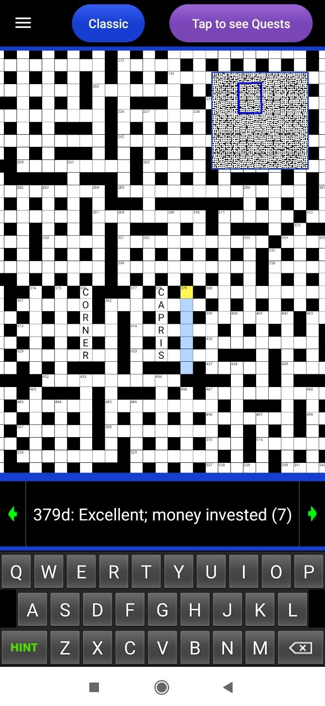 With 103x103 cells and over 1250 clues, the Big Crossword is a gigantic and delightful puzzle