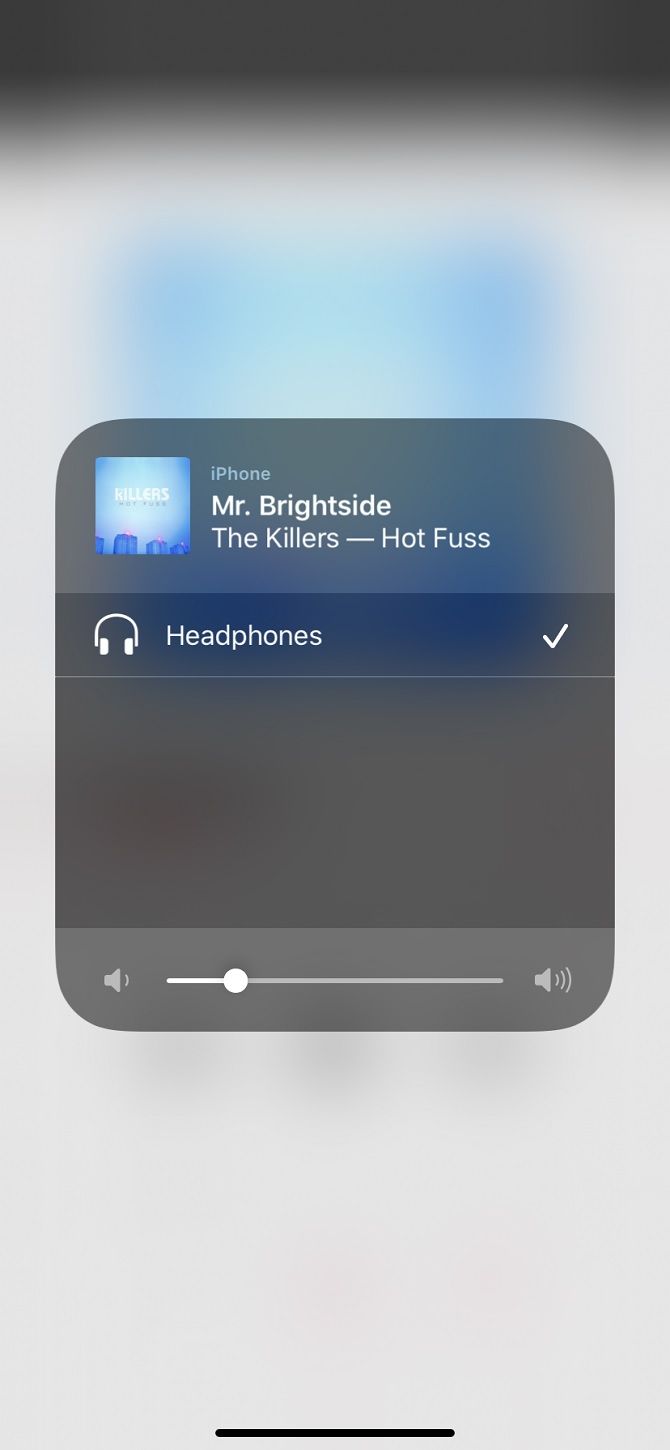 connected to plugged-in earphones