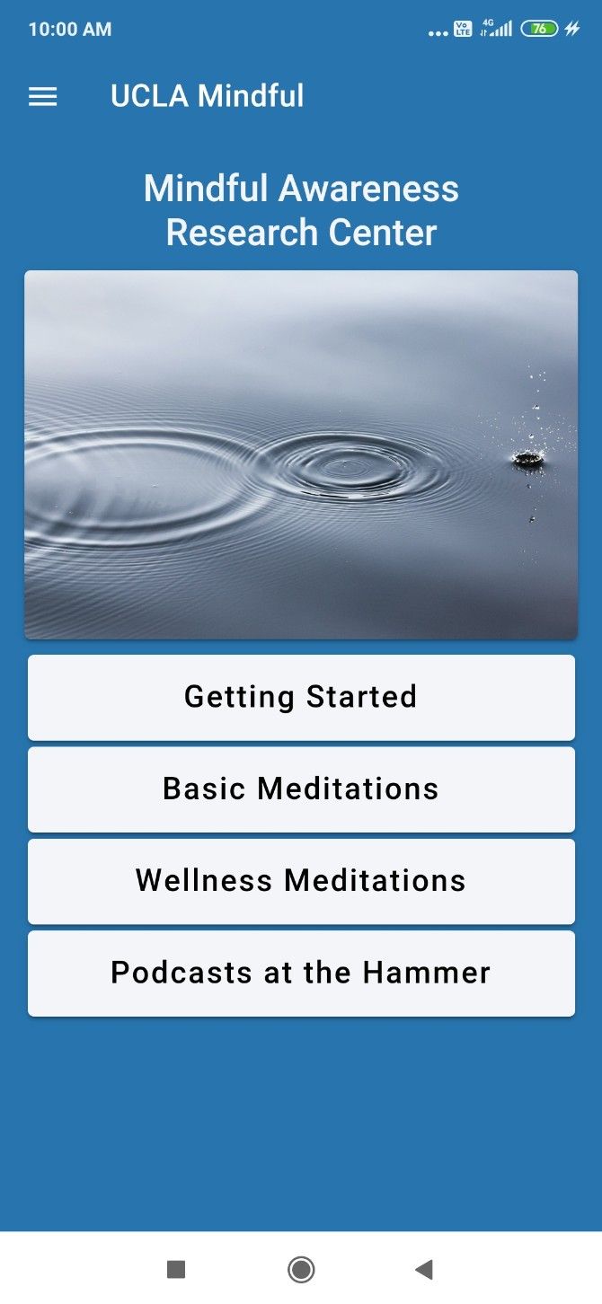 UCLA Mindful is a great beginner app for mindful meditation