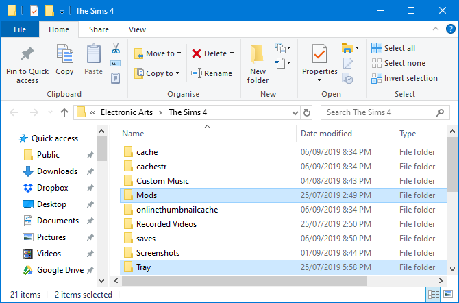 how do i get to the sims 4 custom content folder