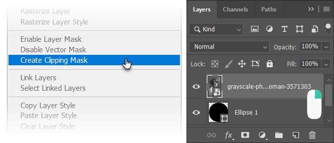 to crop images using shapes in photoshop