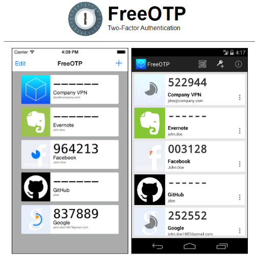 The FreeOTP website