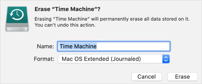 which format to use for time machine on mac