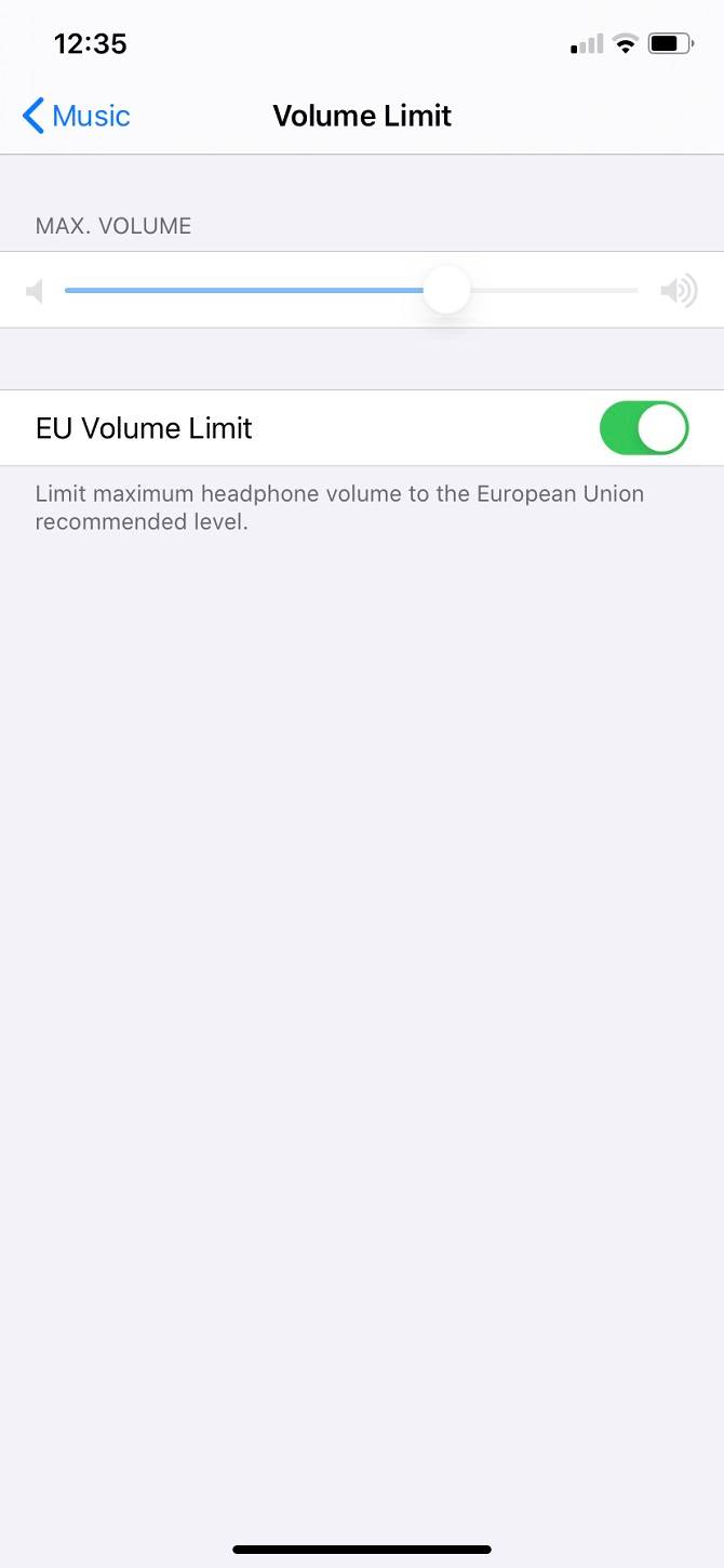 europe iphone smartphone volume limiterspeaker