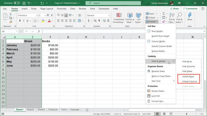 can i protect excel for mac while still can hide columns