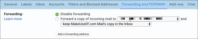 Gmail Add Forwarding Email
