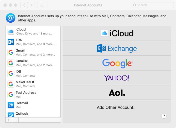 how to change mac email account