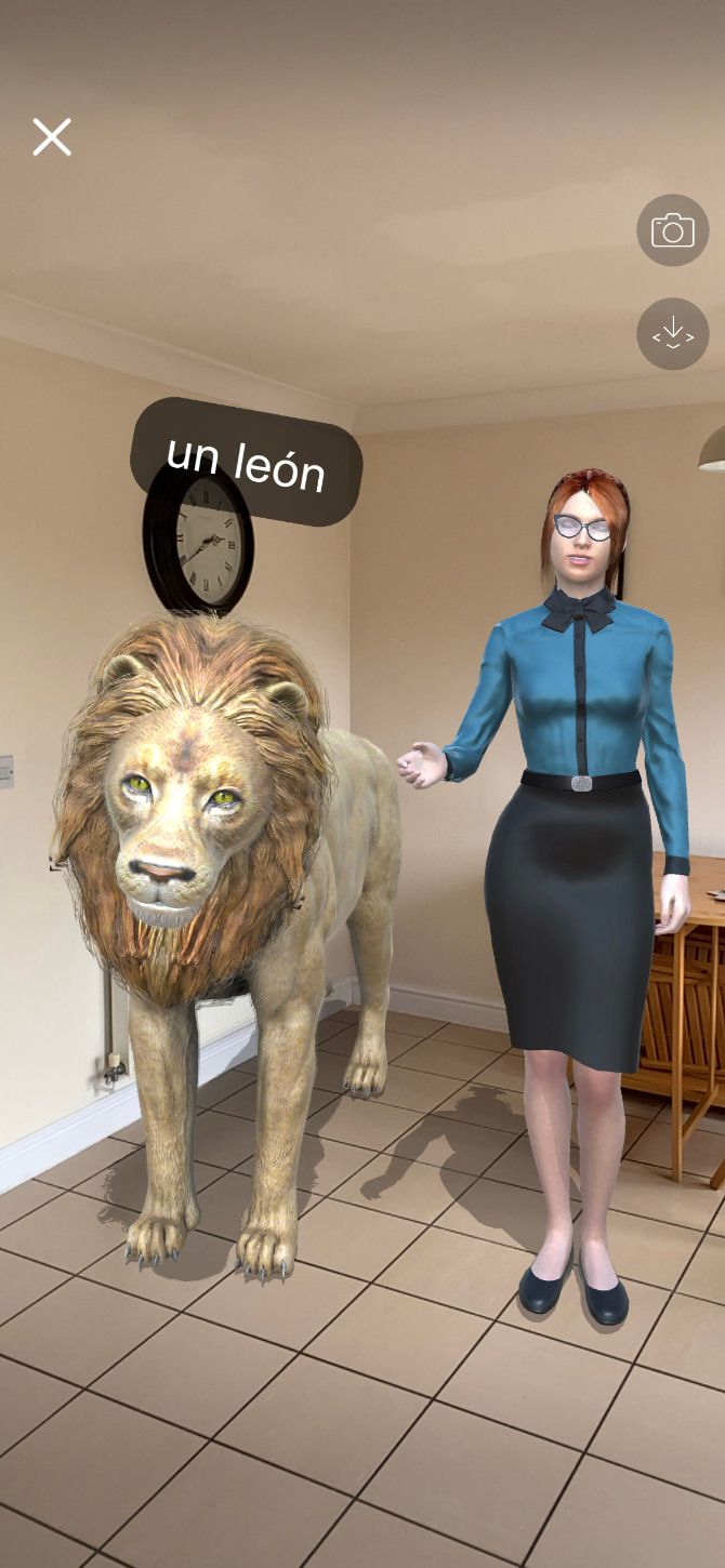 Mondly AR lion