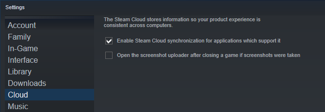 Steam Cloud Enable