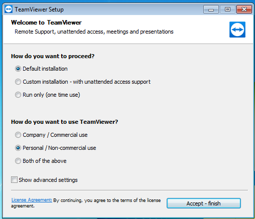 teamviewer free for personal use meaning