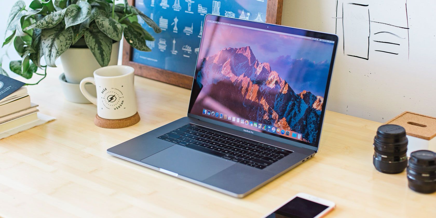 Mac and iPhone on a desk