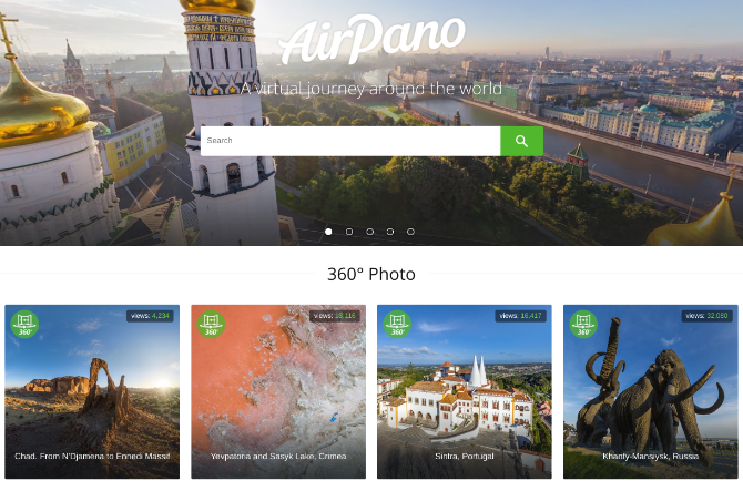 Take a 360-degree virtual journey of the world's hot spots through AirPano
