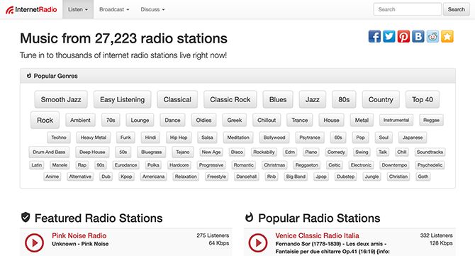 Find Internet Radio Stations
