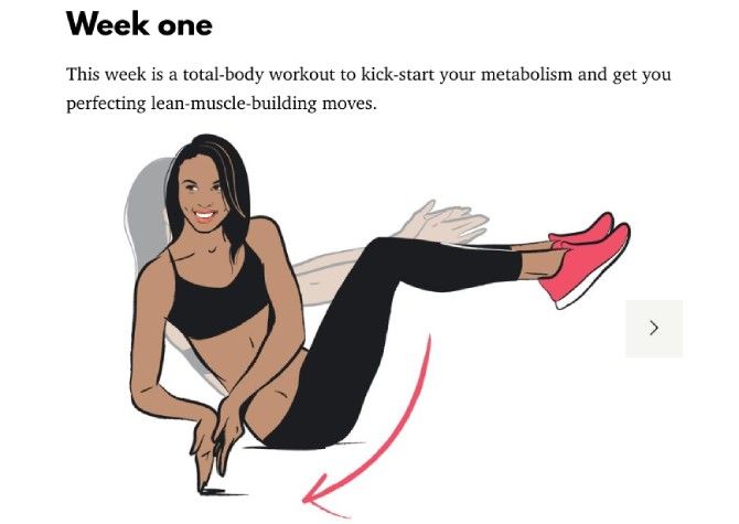 Runner's World magazine has a 28-day free home fitness routine broken into weekly exercise regimen