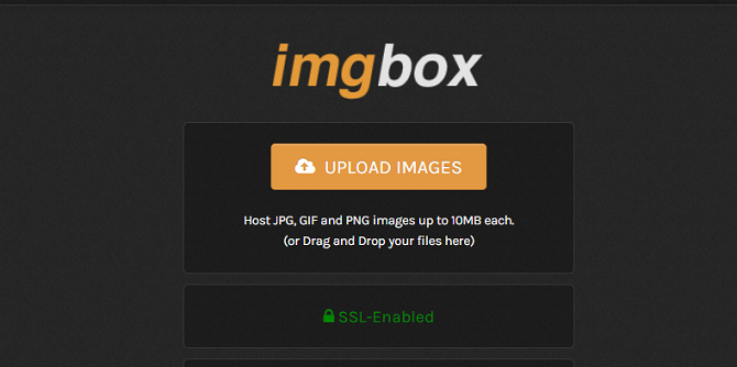 imgbox homepage