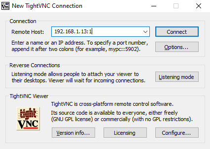 Remote desktop from Windows to Linux with VNC